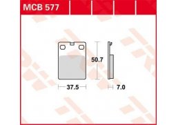 TRW MCB577 organické brzdové destičky na motorku