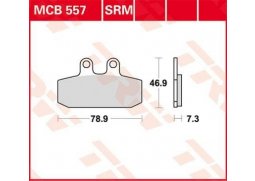 TRW MCB557 organické brzdové destičky na motorku