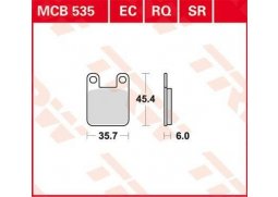 TRW MCB535 organické brzdové destičky na motorku