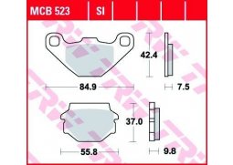 TRW MCB523 organické brzdové destičky na motorku