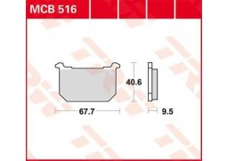 TRW MCB516 organické brzdové destičky na motorku