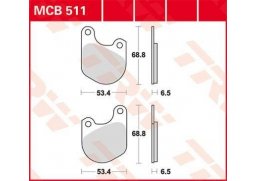 TRW MCB511 organické brzdové destičky na motorku