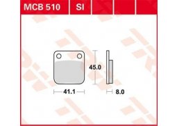 TRW MCB510 organické brzdové destičky na motorku