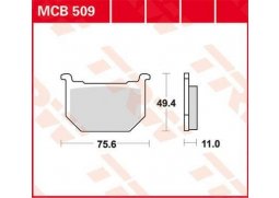 TRW MCB509 organické brzdové destičky na motorku