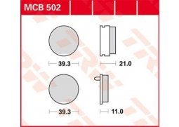 TRW MCB502 organické brzdové destičky na motorku