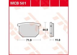 TRW MCB501 organické brzdové destičky na motorku
