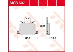 TRW MCB507 organické brzdové destičky na motorku