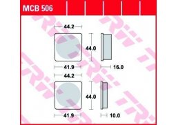 TRW MCB506 organické brzdové destičky na motorku