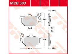 TRW MCB503 organické brzdové destičky na motorku