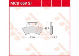 TRW MCB668SI offroad sintrované brzdové destičky na motorku