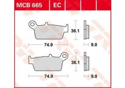 TRW MCB665EC scooter organické brzdové destičky pro skůtr