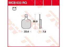 TRW MCB633RQ (6 kusů) offroad racing organické brzdové destičky na motorku