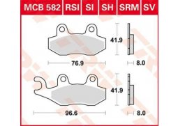 TRW MCB582SI offroad sintrované brzdové destičky na motorku