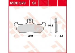 TRW MCB579SI offroad sintrované brzdové destičky na motorku
