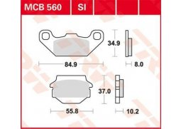 TRW MCB560SI offroad sintrované brzdové destičky na motorku