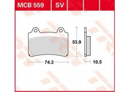 TRW MCB559SV sintrované přední brzdové destičky na motorku