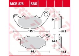 TRW MCB878SRQ racing sintrované přední brzdové destičky na motorku