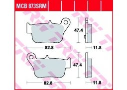 TRW MCB873SRM scooter sintrované brzdové destičky na motorku
