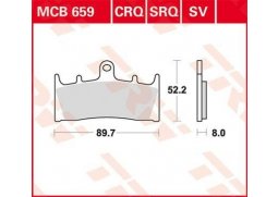 TRW MCB659SRQ racing sintrované přední brzdové destičky na motorku