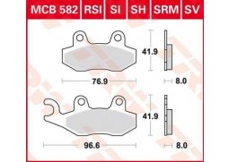 TRW MCB582SRM scooter sintrované brzdové destičky na motorku