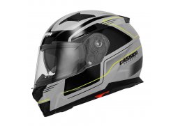 Cassida Apex Fusion šedá černá žlutá fluo přilba na motorku, včetně Pinlock folie