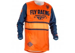 FLY RACING Kinetic ERA 2018 dres na motokros, barva oranžová modrá navy