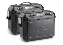 GIVI Sada 2 kufrů DLM 36BPACK2 pravý + levý kufr Dolomiti 36 Trekker hliníkový černý (boční), objem 2x36 litrů