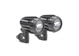 GIVI S 322 LED přídavné světlomety (2 ks) k montáži na padací rámy, homologované, hliníkové, černé