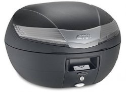 GIVI Plastový kufr na motorku V 40NT Monokey - černá, čirá odrazka, objem 40 litrů