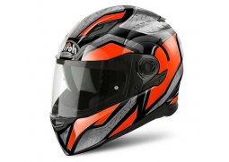 Airoh MOVEMENT S STEEL oranžová stříbrná integrální přilba na motorku