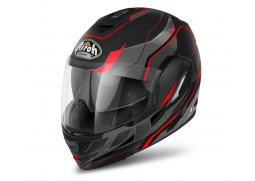 Airoh REV Revolution černá červená výklopná přilba na motorku