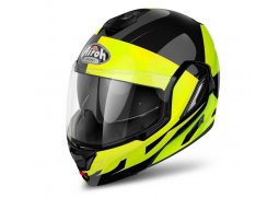 Airoh REV Fusion černá žlutá výklopná přilba na motorku