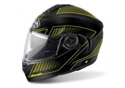 Airoh RIDES Land černá žlutá výklopná přilba na motorku