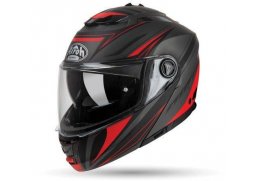 Airoh Phantom-S TRIPLO červená matná výklopná přilba na motorku