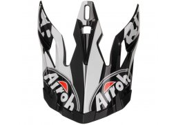 náhradní kšilt pro přilbu Airoh AVIATOR 2.2 RACR (bílá/černá)