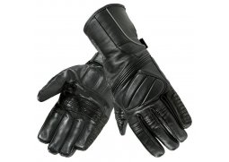 Kožené rukavice Ozone Touring, černé dlouhé rukavice na motorku