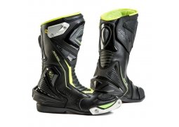 Sportovní boty Rebelhorn Piston II CE, černé fluo žluté boty na motorku