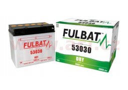 Motobaterie Fulbat 12V, 53030, 30Ah, 300A, pravá konvenční 186x130x171 včetně elektrolitu YAMAHA XJR 1300 SP rok 99-02