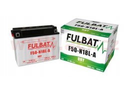 Motobaterie Fulbat 12V, F50-N18L-A, 20Ah, 260A, konvenční 205x90x162, (včetně balení elektrolytu) YAMAHA XV 1100 VIRAGO rok 86-97