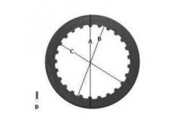 TRW MES314-7 spojkové plechy YAMAHA XS 250 77-80, YZ 490 85-88