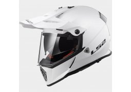 LS2 MX436 PIONEER Gloss White bílá lesklá enduro helma na motorku