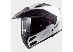 LS2 FF324 METRO GLOSS WHITE P/J , bílá lesklá výklopná helma na motorku