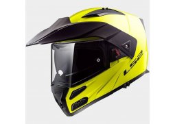 LS2 FF324 METRO GLOSS HI-VIS YELLOW P/J, černá žlutá výklopná helma na motorku