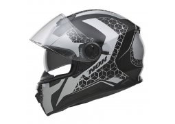 NOX N301 STEEL stříbrná černá matná, balení vč. pinlock folie integrální přilba na motorku