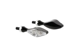 LED blinkry STORM, 12V, černé blinkry na motorku