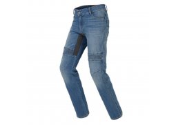 SPIDI FURIOUS PRO modré, středně seprané jeans kalhoty na motorku