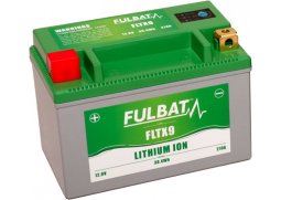 motobaterie litiová Fulbat LiFePO4 12V, 3Ah, 210A, hmotnost 0,61 kg, 150x87x105 mm nahrazuje typy: (CBTX9-BS, CTR9-BS)
