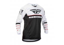 FLY RACING Kinetic K120 2020 dres na motokros, barva černá bílá červená