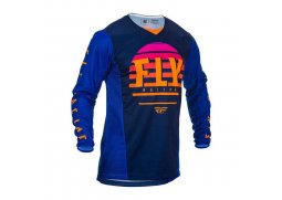 FLY RACING Kinetic K220 2020 dres na motokros, barva černá modrá oranžová