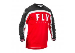 FLY RACING F-16 2020 dres na motokros, barva červená černá bílá